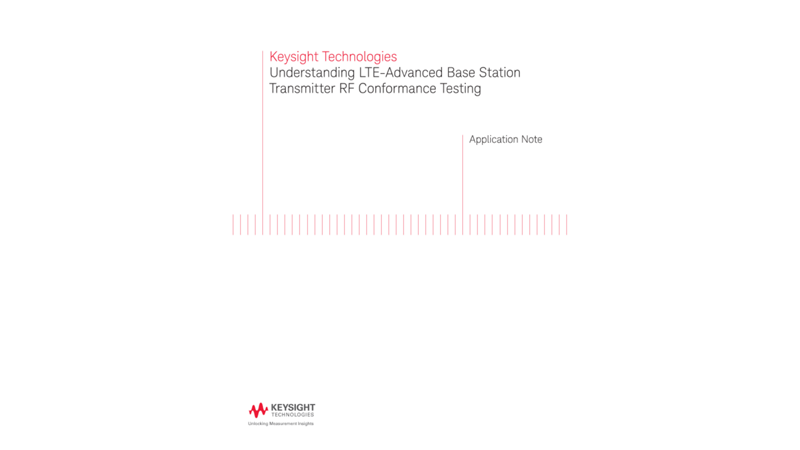 LTE-Advanced Base Station Transmitter RF Conformance Testing